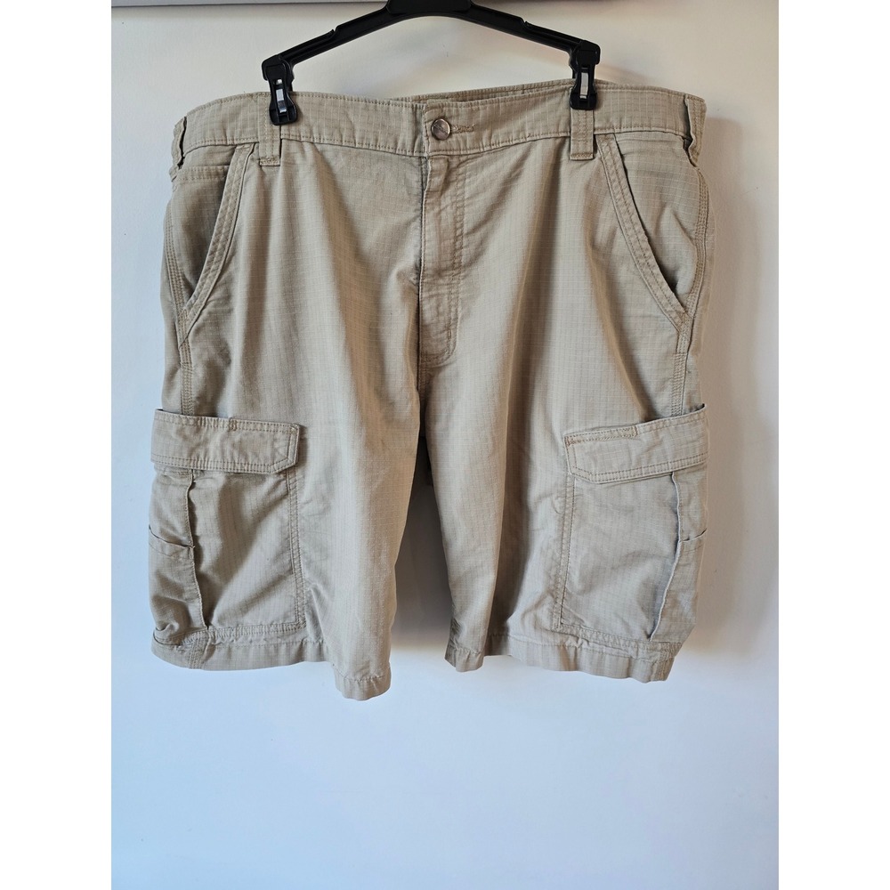 Carhartt Mens Relaxed Fit Ripstop Cargo Shorts Tan Khaki Size‎ 40 Workwear